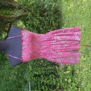 Gecko print Stretch Smocked Halter Top